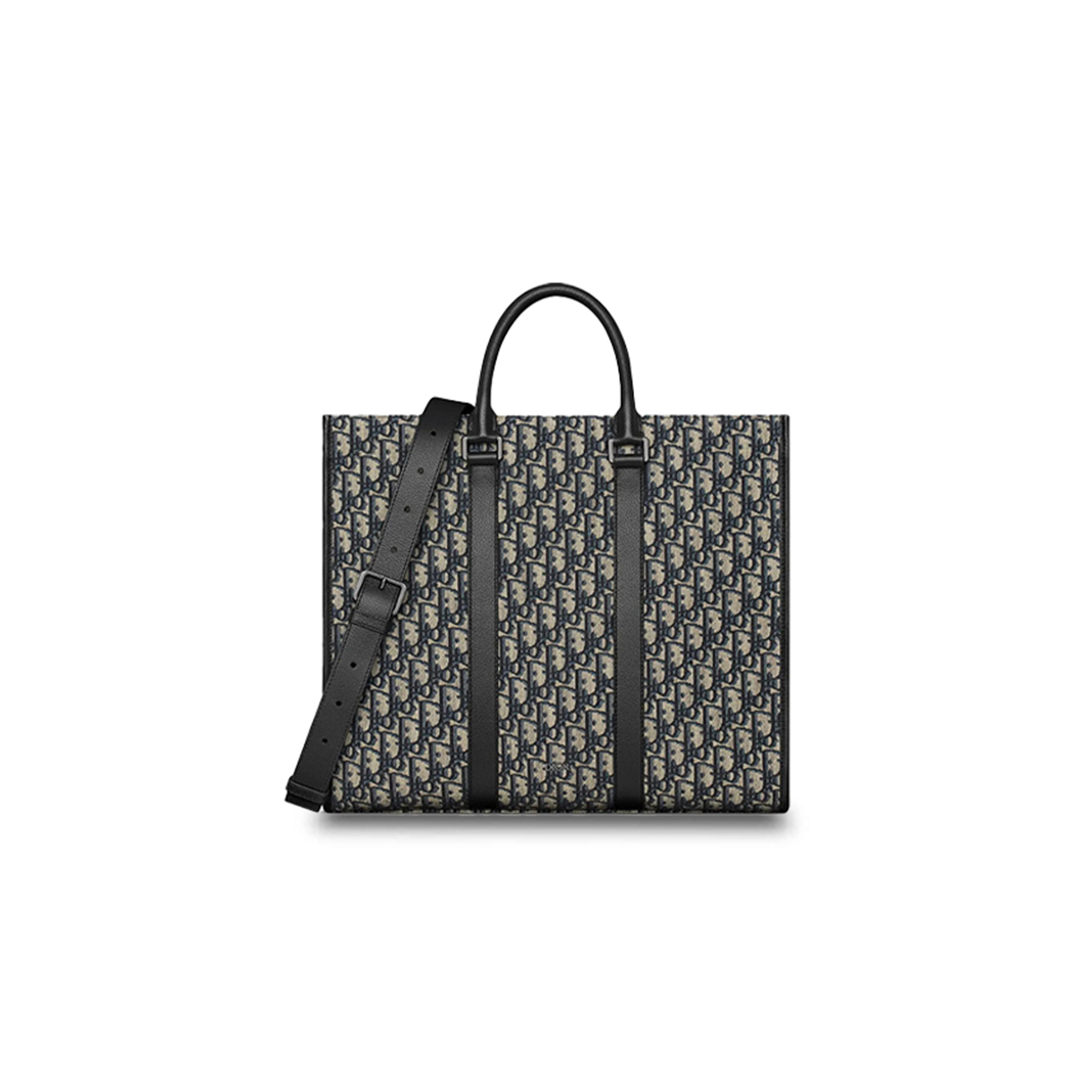 DIOR EAST-WEST TOTE BAG BEIGE AND BLACK DIOR OBLIQUE 1ESSH232YKY-H27E (40.5*35*12cm)
